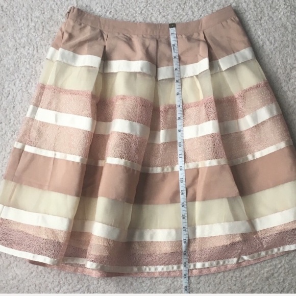 RYU Grosgrain Ribbon Cream Skirt size Med - Picture 10 of 12